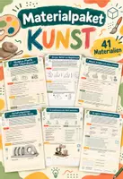Vorschau - Arbeitsblätter - Materialpaket Kunst - 41 Unterrichtsreihen - Arbeitsblätter, Übungen und Lernhilfen - Deckblatt