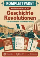 Vorschau - Arbeitsblätter - Geschichte Revolutionen und Industrialisierung Klasse 8-9 - Deckblatt
