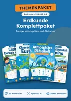 Vorschau - Arbeitsblätter - Europa und Atmosphäre, Komplettpaket Erdkunde, Klasse 6-8 - Deckblatt