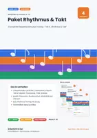 Vorschau - Stundenentwürfe - Paket Rhythmus & Takt: 3 Doppelstunden - Deckblatt
