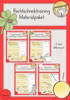 Vorschau - Arbeitsblätter - Rechtschreibung Diktate Materialpaket - Deckblatt