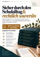 Vorschau - Unterrichtsreihen - Sicher durch den Schulalltag – Schulrecht, Aufsichtspflicht & Organisation | 5 Praxishefte - Deckblatt