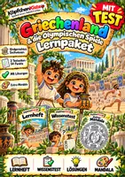 Vorschau - Test - Materialpaket Griechenland & Olympische Spiele – Zeitreise Sachunterricht - Deckblatt