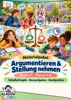 Vorschau - Arbeitsblätter - Stellungnahme Klasse 5 6 - Deckblatt