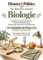 Vorschau - Arbeitsblätter - Biologie Mensch: 15 Arbeitshefte Klasse 5–6 - Deckblatt