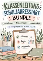 Vorschau - Arbeitsblätter - Klassenleitung Schulstart MEGA-BUNDLE | Kennenlernen, Klassenregeln & Klassengemeinschaft | Sek I - Deckblatt