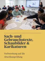 Vorschau - Unterrichtsreihen - Materialpaket „Sach- und Gebrauchstexte, Schaubilder, Karikaturen“ mit Skript, 3 Klassenarbeiten, Lösungen & Hörtexten (neue RSAP BW ab 2027); Klasse 9-10 - Deckblatt