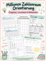 Vorschau - Arbeitsblätter - Millionenraum – Komplettpaket zur Orientierung bis 1'000'000 (Zahlenbuch 4) - Deckblatt