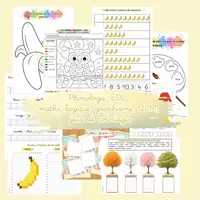 Aperçu - Feuilles d'exercices - Pack Cahiers d'Autonomie (Français, Maths, Logique & Graphisme) | GS, CP, CE1 & CE2 - Page de couverture
