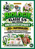 Vorschau - Stundenentwürfe - Biologie Klasse 5/6 – Unterrichtspaket mit 20+ Materialien | Fertige Unterrichtsstunden, Arbeitsblätter & Experimente - Deckblatt