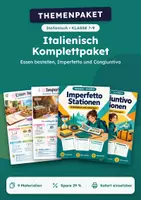 Vorschau - Arbeitsblätter - Essen bestellen, Komplettpaket Italienisch, Klasse 7-9 - Deckblatt