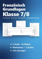 Vorschau - Arbeitsblätter - Französisch 2. Lernjahr Klasse 7/8 – Paket: passé composé, futur composé, Fragen und Uhrzeit - Deckblatt