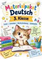 Vorschau - Arbeitsblätter - Deutsch Komplettpaket Klasse 3 – Übungen & Arbeitsblätter - Deckblatt