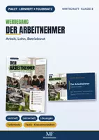 Vorschau - Präsentationen/Tafelbilder - Arbeit, Lohn & Betriebsrat – Komplettpaket Wirtschaft Klasse 8: Lernheft, Foliensatz, Tests | Werdegang - Deckblatt