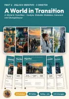 Vorschau - Unterrichtsreihen - A World in Transition Englisch Oberstufe Paket | 5 Einheiten 85 Seiten mit Lösungen | Globalisation, The Global Job Market, Migration, Science, Übungsklausur | Abi-Kompass Englisch Paket 6 - Deckblatt