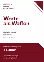 Vorschau - Stundenentwürfe - Materialpaket Deutsch Q1: Politische Rhetorik – Unterrichtssequenz zu Büchner & Klausur „Der Hessische Landbote“ - Deckblatt
