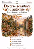 Aperçu - Feuilles d'exercices - Décors et sensations d’automne : 5 livrets de français 6e - Page de couverture