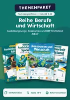 Vorschau - Arbeitsblätter - Themenreihe Berufe und Wirtschaft, Klasse 9-10 - Deckblatt