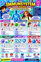 Vorschau - Stundenentwürfe - 🧬🦠 Das Immunsystem – GROSSES Biologie-Bundle 💉🛡️ | Gesundheit, Viren & Bakterien, Infektionen, Immunabwehr, Impfen & HIV/AIDS ❤️ | Biologie (Bio) Klasse 9/10 | Arbeitsblätter, Lösungen, Videos & Unterrichtsplanungen - Deckblatt