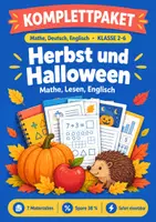 Vorschau - Arbeitsblätter - Herbst und Halloween Grundschule Klasse 2-6 - Deckblatt
