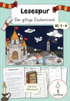 Vorschau - Arbeitsblätter - Lesespur Halloween Klasse 1 - 4 - Deckblatt