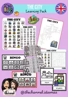 Aperçu - Feuilles d'exercices - THE CITY – Learning Resources Pack - Page de couverture