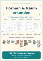 Vorschau - Arbeitsblätter - Formen und Raum erkunden - Deckblatt