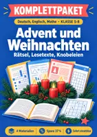 Vorschau - Arbeitsblätter - Advent und Weihnachten Klasse 5-8: Vertretungspaket - Deckblatt