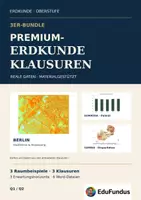 Vorschau - Klassenarbeiten - 3 Erdkundeklausuren Oberstufe – Bundle | reale Daten + Erwartungshorizonte - Deckblatt