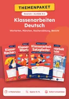 Vorschau - Test - Deutsch Klassenarbeiten Klasse 5-6: Wortarten, Märchen - Deckblatt