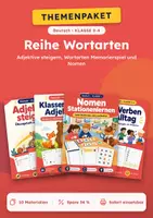 Vorschau - Arbeitsblätter - Themenreihe Wortarten Deutsch, Klasse 3-4 - Deckblatt