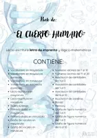 Vista previa - Juegos / Gamificación - Pack del CUERPO HUMANO 22 recursos (letra de imprenta) - Portada