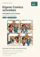 Vorschau - Stundenentwürfe - Eigene Comics schreiben | DaF/DaZ Paket Klasse 3-8 | 6 Comics - Deckblatt