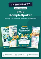 Vorschau - Arbeitsblätter - Bioethik und Pflichtenethik, Komplettpaket Ethik, Klasse 10 - Deckblatt
