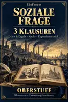 Vorschau - Klassenarbeiten - Soziale Frage – 3 Geschichtsklausuren Oberstufe mit Erwartungshorizont - Deckblatt