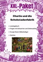 Vorschau - Arbeitsblätter - Charlie und die Schokoladenfabrik | XXL Materialpaket | Unterrichtsmaterial | Deutsch | Klasse 7-10 | mit Lösungen - Deckblatt