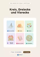 Vorschau - Arbeitsblätter - Kreis, Dreiecke und Vierecke Komplettpaket | 48 Arbeitsblätter mit Lösungen - Deckblatt