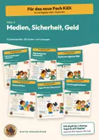 Vorschau - Arbeitsblätter - Medienkompetenz und Finanzbildung Klasse 5 6 | 15 Arbeitshefte mit Lösungen | Fake News, Datenschutz, Geld | KiDi – Digital durchblicken Teil 2 - Deckblatt