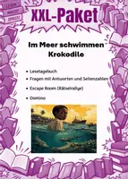 Vorschau - Unterrichtsreihen - Im Meer schwim(m)en Krokodile | XXL Materialpaket | Unterrichtsmaterial | Deutsch | Klasse 7-10 | mit Lösungen - Deckblatt
