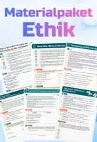 Vorschau - Arbeitsblätter - Materialpaket - Ethik - Unterrichtsreihen und Arbeitsblätter Klasse 7-8 - Deckblatt