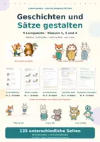 Vorschau - Arbeitsblätter - Geschichten und Sätze gestalten - Deckblatt