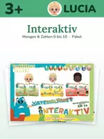 Vorschau - Fördermaterial/Inklusion - Mengen & Zahlen 0 bis 10 – interaktives Paket ab 3 Jahren | Kita bis Klasse 1 | 7 Materialien - Deckblatt