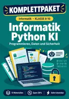 Vorschau - Arbeitsblätter - Informatik Klasse 8-10 Paket: Python, Daten, KI, Sicherheit - Deckblatt