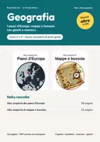 anteprima - Esercizi - Geografia – Raccolta: i paesi d'Europa + mappe e bussola, con giochi e memory (1ª-2ª media) - Pagina di copertina