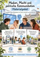 Vorschau - Unterrichtsreihen - Medien, Macht & politische Kommunikation – PoWi-Bundle | Künstliche Intelligenz, Medienmacht, Framing & politische Kampagnen - Deckblatt