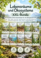 Vorschau - Unterrichtsreihen - Lebensräume & Ökosysteme XXL – Wald, Wiese, Gewässer, Meer & Regenwald | 10 komplette Unterrichtseinheiten Biologie | 804 Seiten mit Arbeitsblättern und Lösungen - Deckblatt