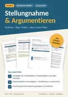 Vorschau - Arbeitsblätter - Stellungnahme Kl. 9 – Lernpaket + Klassenarbeiten mit Musterlösung - Deckblatt