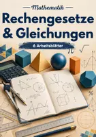 Vorschau - Arbeitsblätter - Rechengesetze & Gleichungen - Mathe Bundle: Rechnen mit natürlichen Zahlen - Deckblatt