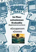 Vorschau - Arbeitsblätter - Im Meer schwimmen Krokodile | Spielpaket | Unterrichtsmaterial | Deutsch | Klasse 7-10 | mit Lösungen - Deckblatt