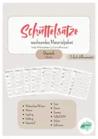Vorschau - Arbeitsblätter - Schüttelsätze - wachsendes Materialpaket | über 50 Arbeitsblätter |. 3-fach differenziert - Deckblatt